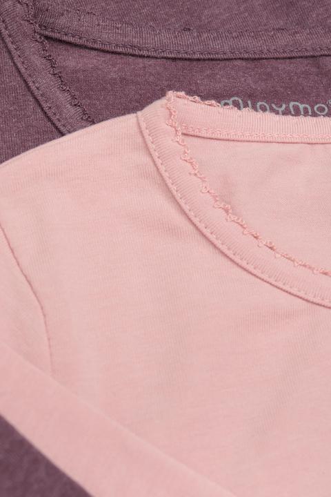 Actual product image Minymo Kid's Basic 34 -T-shirt L/S (2-pack) (134)