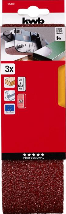 Produktbild kwb Schleifband 75X533 Korn 24 (24)