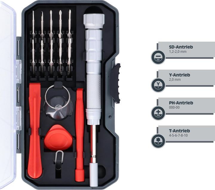 Image du produit Helpmate Smartphone Reparatursatz, 16-teilig