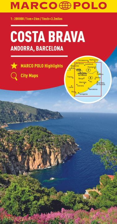 Image du produit Carte MARCO POLO Costa Brava, Andorre