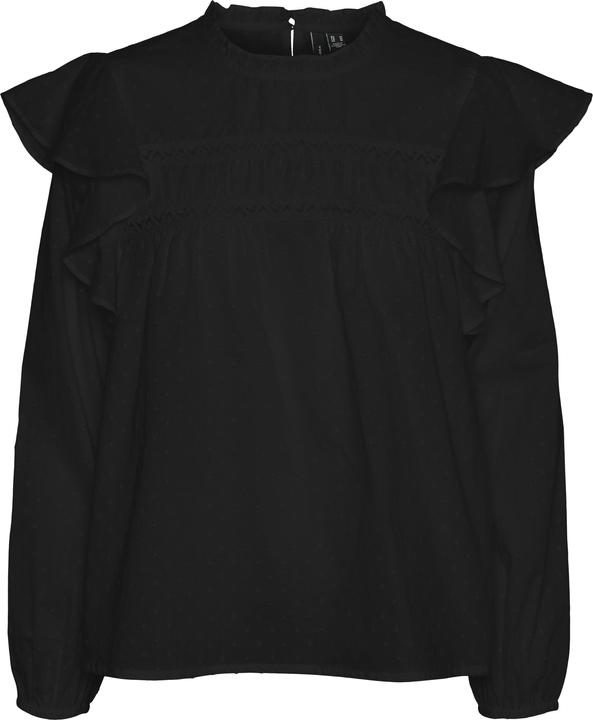 Actual product image Vero Moda VMTRINE LS LACE TOP WVN Blouse (L)
