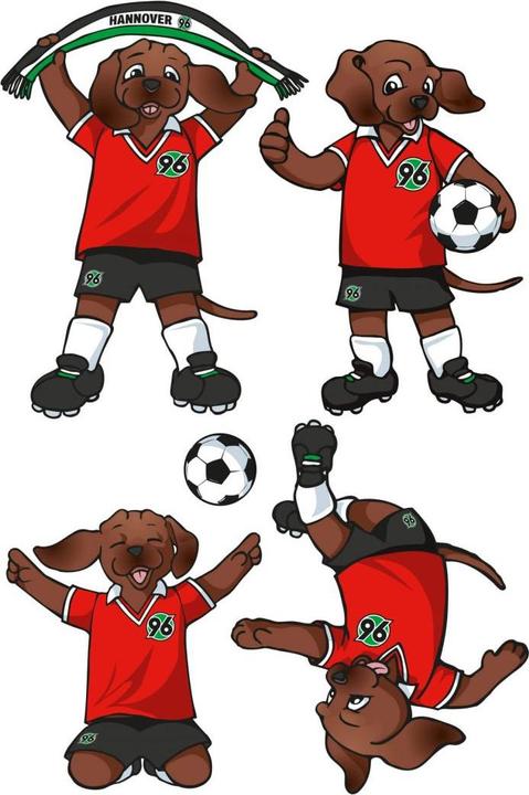 Produktbild Hannover 96 Eddi - Set (80 x 120 cm, 60 x 90 cm, 100 x 150 cm, 50 x 75 cm)