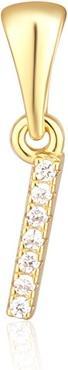 Produktbild JVD Gold-plated pendant with zircons letter "I" SVLP0948XH2BIGI