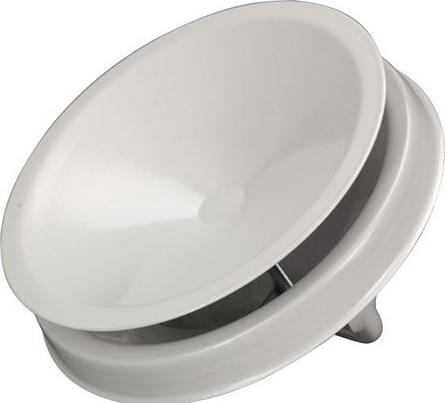 Actual product image Lindab Supply air valve KIR 125 u/frame RAL9003