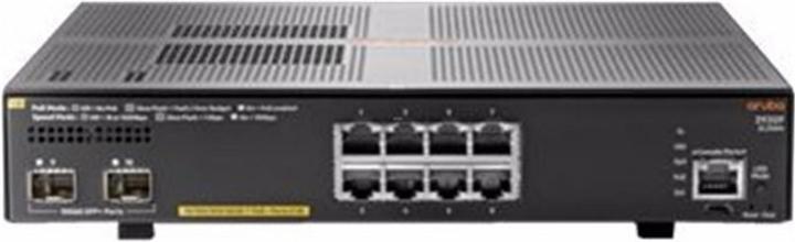 Immagine prodotto HPE E Aruba 2930F Switch 2 porte SFP+, PoE+, Layer 3, VSF Stacking, RIP Routing, Access OSPF, ACL (10 Porti)