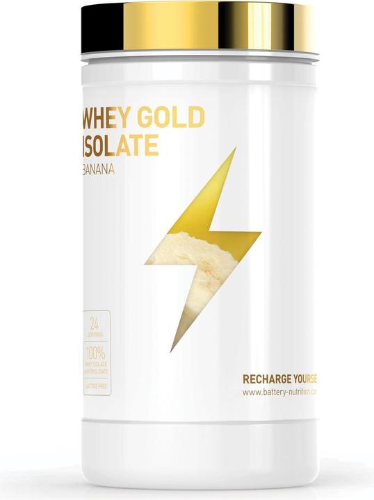 Immagine prodotto Battery Nutrition Siero di latte isolato d'oro della batteria (Banana, 1 pz., 600 g)