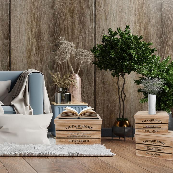 Produktbild Natura Punto 3er Kisten Set (42 x 32 x 23.5 cm)