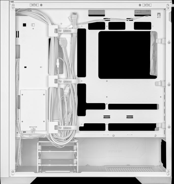 Produktbild ASUS TUF Gaming GT302 TG ARGB White (ATX, mATX, Mini-ITX)