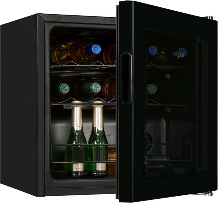 Produktbild Exquisit WS1-12-GTE-030G schwarz, Weinkühler (Standgerät)