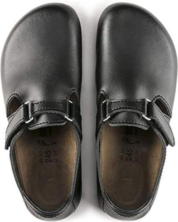 Image du produit Birkenstock Sabot Linz Superlauf, cuir naturel, noir, étroit, taille 38 (38)