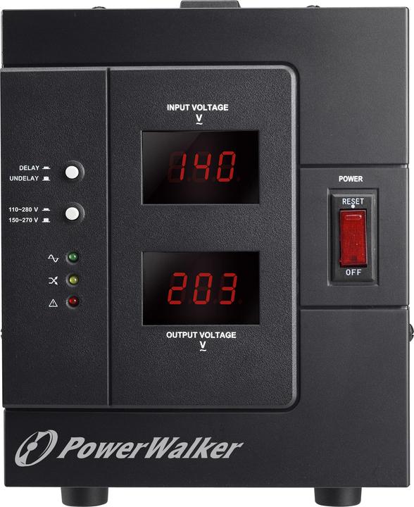 Immagine prodotto Powerwalker AVR 3000 SIV FR - 110-280 V - 3000 VA - 2400 W - 1 uscite AC - Terminale - 95% (3000 VA, 2400 W)