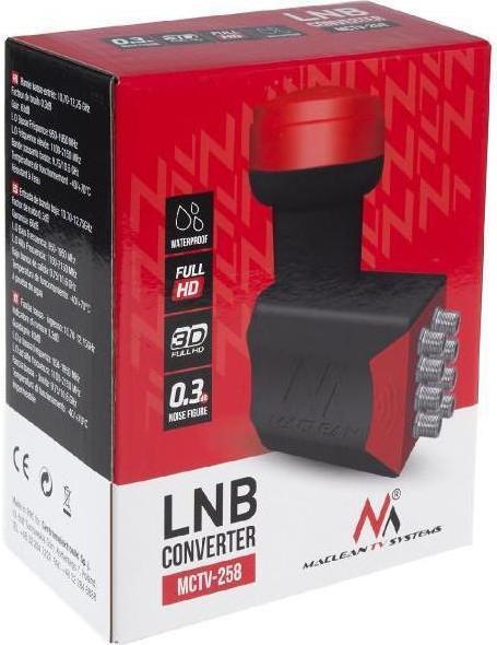 Actual product image Maclean Satellite Converter LNB Multiroom Octo Premium MCTV-258 (Octo LNB)