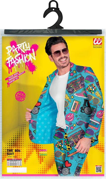 Actual product image Widmann 80er JAHRE PARTY FASHION ANZUG (Jackett, Hose), XXL (XXL)