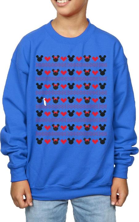 Produktbild Disney Mickey And Minnie Christmas Hearts Sweatshirt Jungen (140, 146)