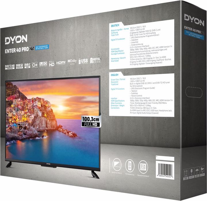 Produktbild Dyon Enter 40 PRO X2 (40", LED, Full HD, 2021)