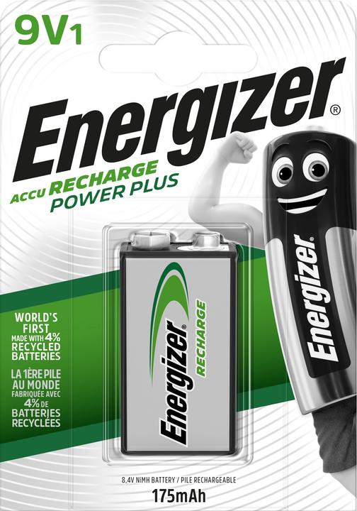Image du produit Energizer Recharge Power Plus (1 pcs, 9V Block, 175 mAh)