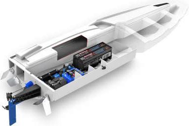 Immagine prodotto Traxxas BOAT SPARTAN SR 1037mm 1:10 EP RTR RED TQi 2.4GHz SENZA caricatore e SENZA batteria