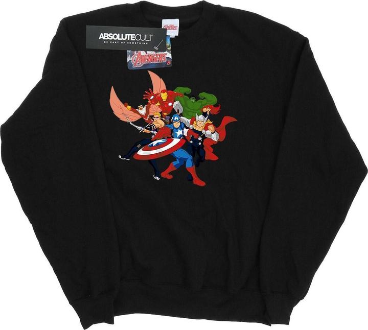 Actual product image Mens Avengers Assemble Comic Team Sweatshirt (M)