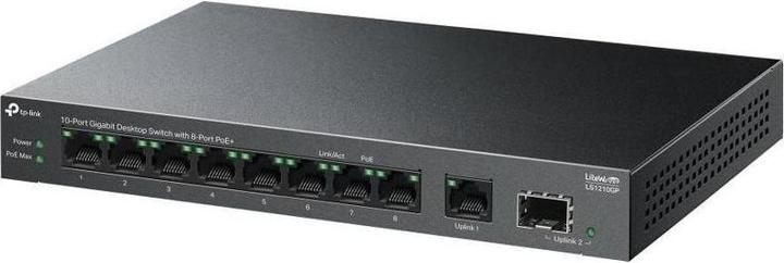 Actual product image TP-Link LS1210GP - Gigabit PoE switch (10 ports)