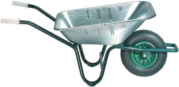 Actual product image FORT Universal wheelbarrow, galvanised 85 litre stowed trough, tipping handle