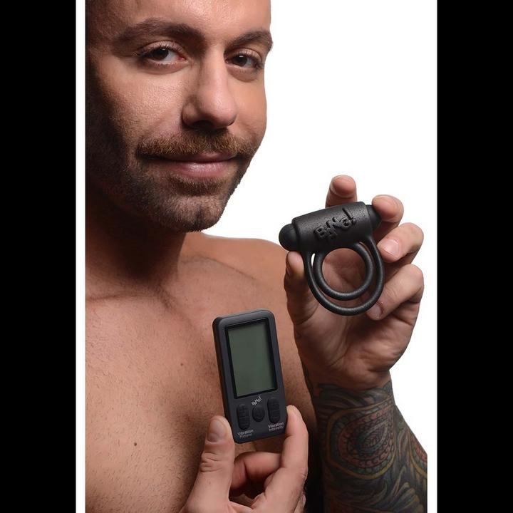 Image du produit XR Brands 25X Vibrating Silicone Cock Ring + Remote Control (3.10 cm)