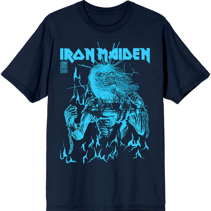 Iron Maiden 50 Life After Death Flames Blue