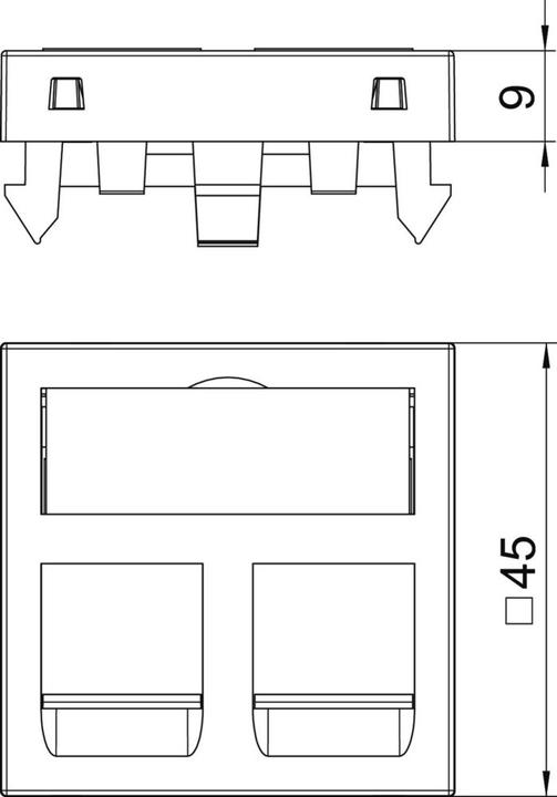 Image du produit OBO Bettermann Support technique de données pour 2 modules de connexion 6119202