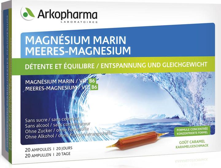 Actual product image Arkopharma Arkomag Meeres-Magnesium Ampullen (20 Piece, Ampoule, 364 g)