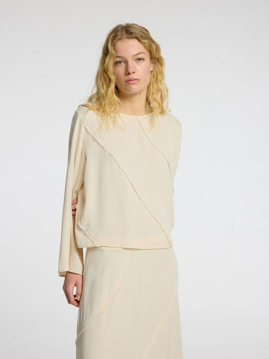 Image du produit Selected Femme Rundhals Oberteil mit langen Ärmeln (42)