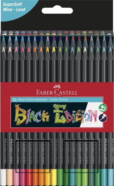 Actual product image Faber-Castell black edition (Multicoloured, 36 x)