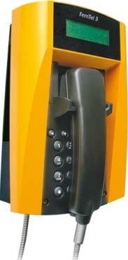 Actual product image FHF Weatherproof telephone FernTel 3 ZB black/yellow without keypad with - analogue telefo