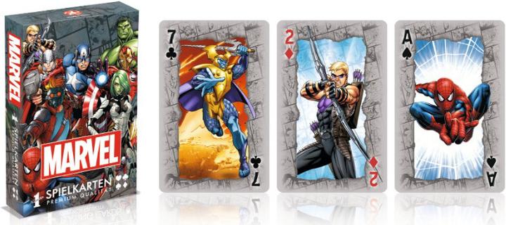 Actual product image Winning Moves WIN30638 - Playing Cards - Marvel Universe, playing cards, 2+ players, ages 8+ (DE edition) (German)