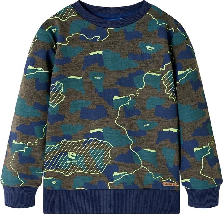 Immagine prodotto VidaXL Felpa da bambino cachi scuro melange 116,Materiale: 80 (116)