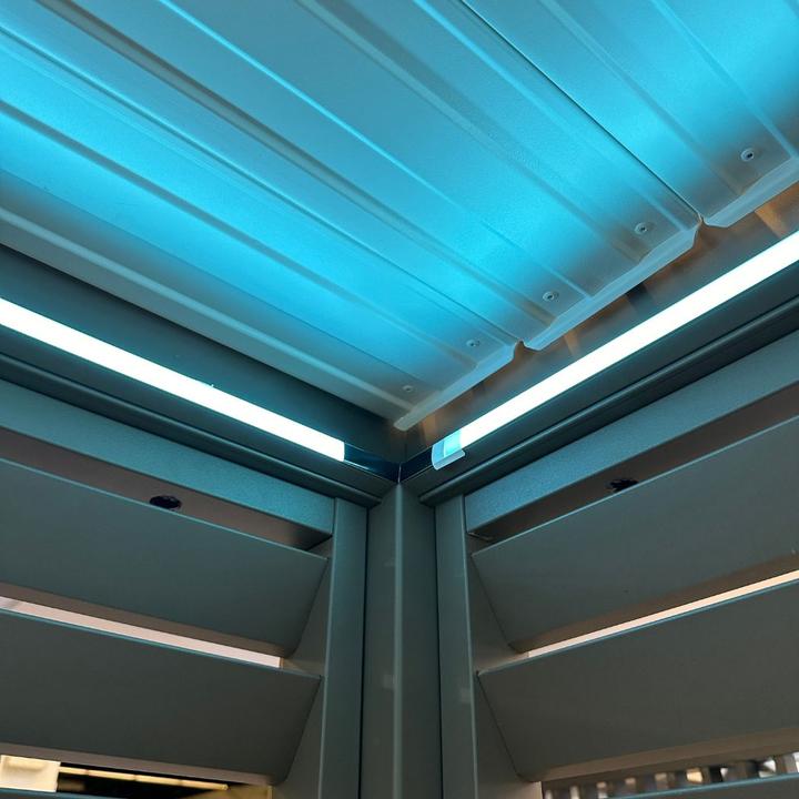 Produktbild Ventaris LED-Beleuchtung Pergola umlaufend 2-er Set (eine Länge und eine Breite) (400 cm, 2 cm)