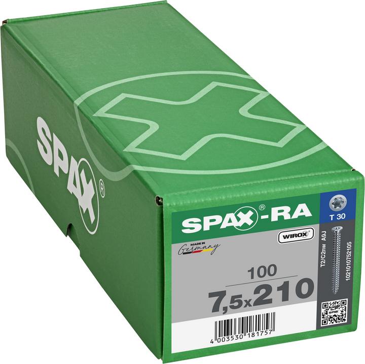 Produktbild Spax Rahmenanker mit Flachsenkkopf ®-RA (100 Schrauben pro Stück)