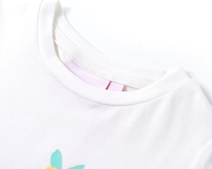Produktbild VidaXL Kinder-T-Shirt Ecru 116,Material: 95 % Baumwolle. 5 (116)