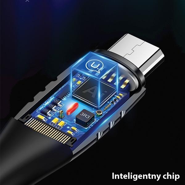 Image du produit Usams Câble USB-A - microUSB, 1.2 m noir (63821-uniw) (1.20 m, USB 3.0)
