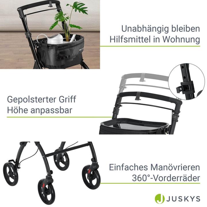 Actual product image Juskys Aluminium Wohnungsrollator