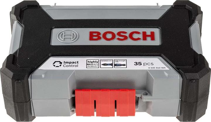 Produktbild Bosch Professional Zubehör Impact Control MultiConstruction und Schrauberbit-Set, 35-tlg. (Innensechsrund TX M20, Innensechsrund TX M30, Innensechsrund TX M15, Innensechsrund TX M25, Innensechsrund TX M40, Kreuz Phillips PH M1, Kreuz Phillips PH M2, Kreuz Pozidriv PZ M2, Kreuz Phillips PH M3, Kreuz Pozidriv PZ M3)