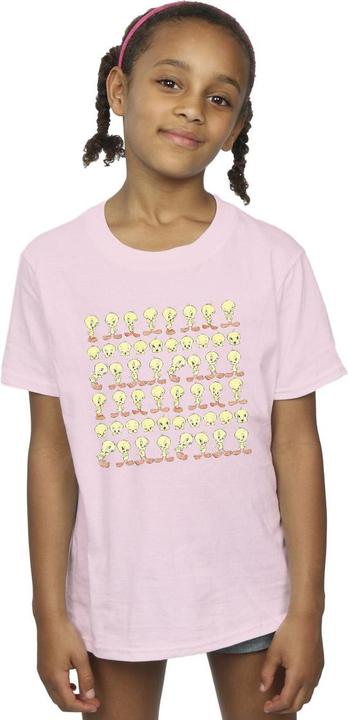 Actual product image Looney Tunes Girls Tweety Repeat Cotton T-Shirt (116)