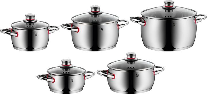 Produktbild WMF Topfset Induktion Kochtopfset 5tlg Glasdeckel QualityOne Edelstahl (20 cm, Bräter + Schmortopf, Kochtopf)