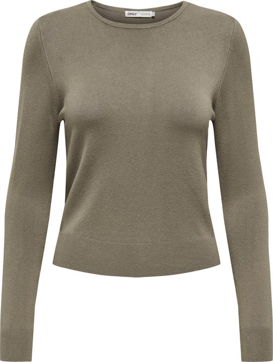 Only Normal geschnitten Rundhals Gerippte Ärmelbündchen Pullover Strickpullover