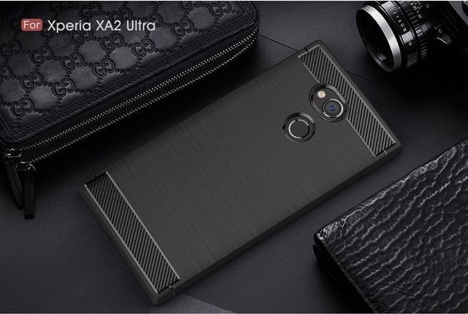 Immagine prodotto MU Classic Copertina in plastica softcase con motivo in carbonio (Sony Xperia XA2 Ultra)