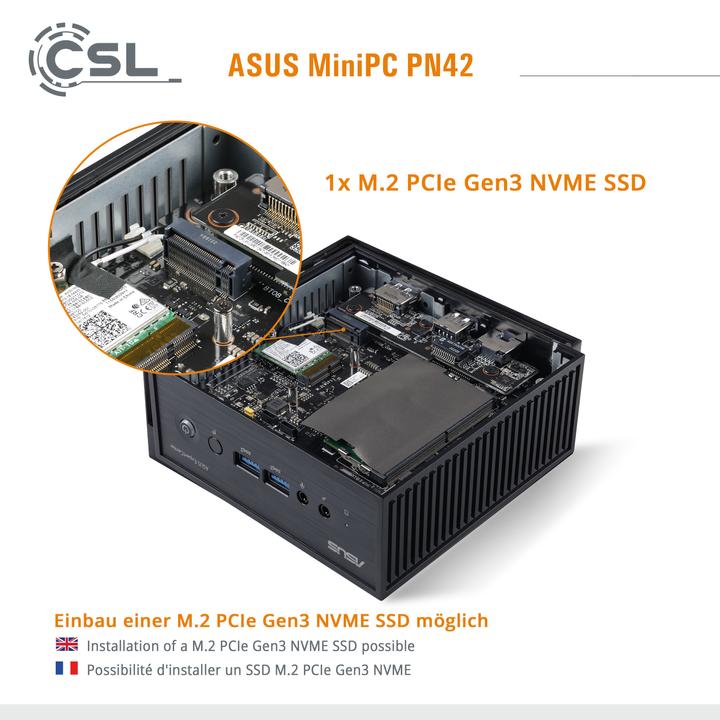 Produktbild CSL Mini-PC ASUS PN42 (Intel N200, 32 GB, 1000 GB, Intel UHD Graphics)