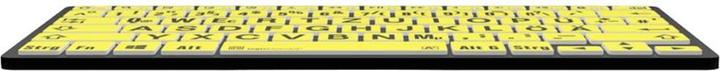 Actual product image Logickeyboard XL-Print Black on Yellow dt. (PC/BT) (DE, Cable)