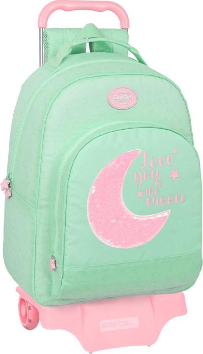 Image du produit Safta Sac à dos scolaire à roulettes BlackFit8 Moon vert 32 x 42 x 15 cm