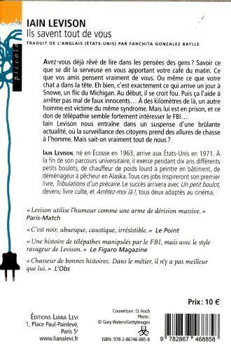 Produktbild Levi Ils savent tout de vous (Französisch, Levison Iain, 2017)