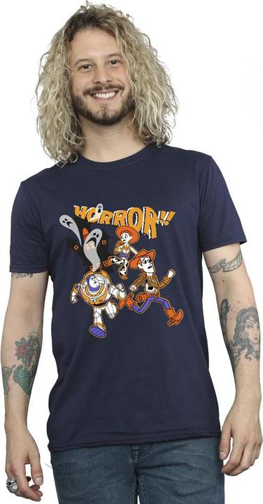 Actual product image Toy Story Mens Horror Run Away Cotton Halloween T-Shirt (XL)
