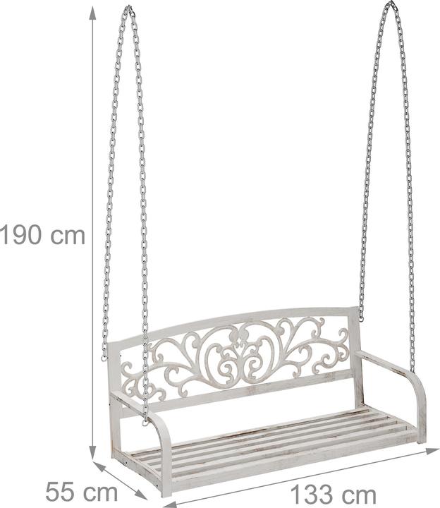 Image du produit Relaxdays Banc suspendu