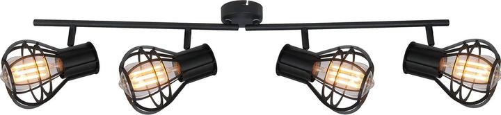 Produktbild Globo Strahler Clastra schwarz matt 4xE27 (E27)